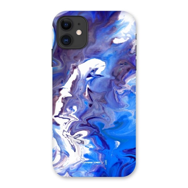 Cool Blue Marble Texture Back Case for iPhone 11