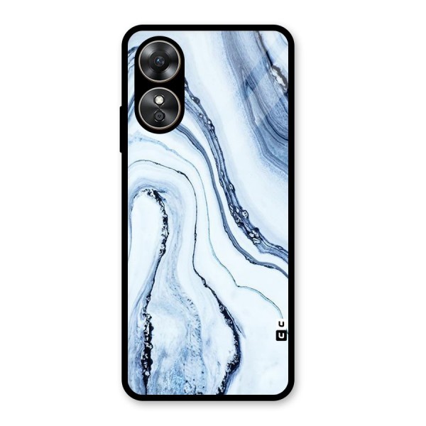 Cool Marble Art Glass Back Case for Oppo A17