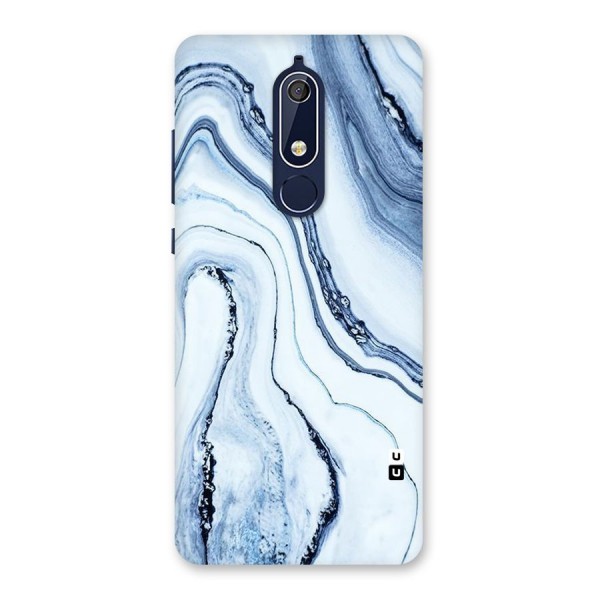 Cool Marble Style (Printed) Back Case for Nokia 5.1