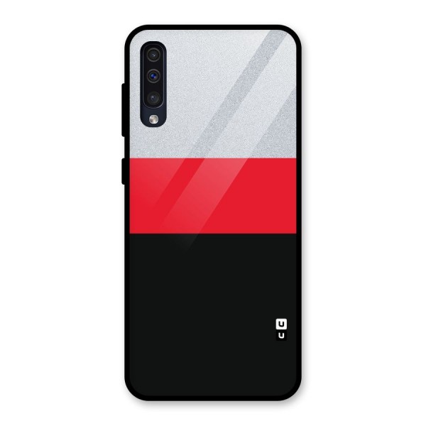 Cool Melange Stripe Glass Back Case for Galaxy A50s