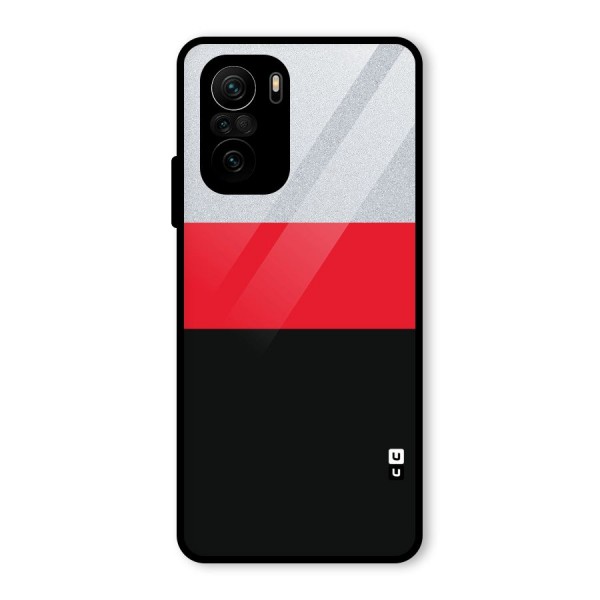 Cool Melange Stripe Glass Back Case for Mi 11x