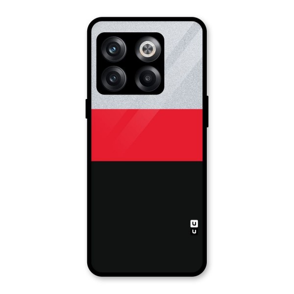 Cool Melange Stripe Glass Back Case for OnePlus 10T