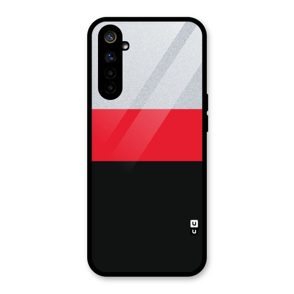 Cool Melange Stripe Glass Back Case for Realme 6