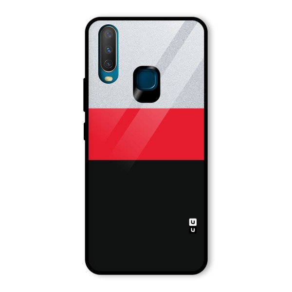 Cool Melange Stripe Glass Back Case for Vivo Y12