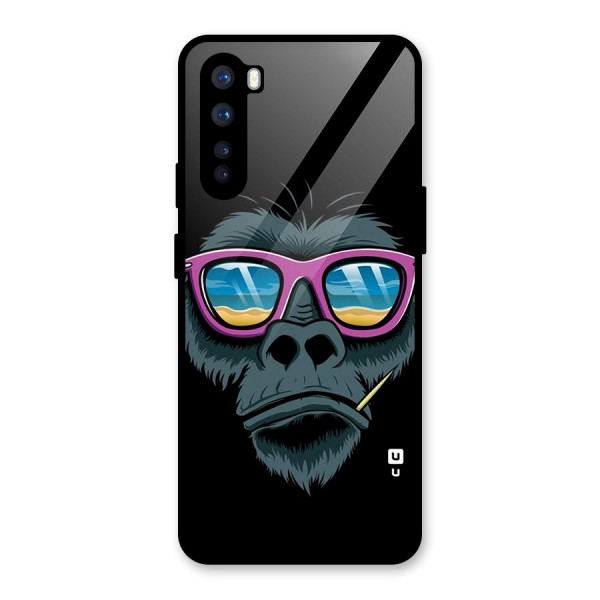 Cool Monkey Beach Sunglasses Glass Back Case for OnePlus Nord