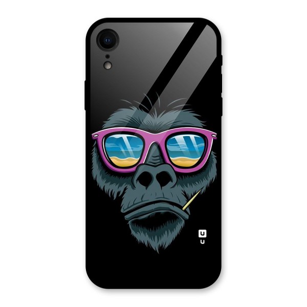 Cool Monkey Beach Sunglasses Glass Back Case for XR