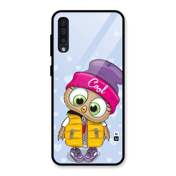 Cool Owl Glass Back Case for Galaxy A50s