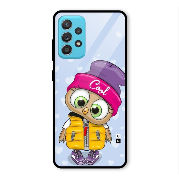 Cool Owl Glass Back Case for Galaxy A52s 5G