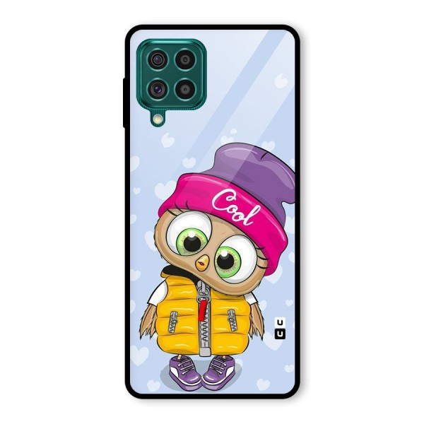 Cool Owl Glass Back Case for Galaxy F62