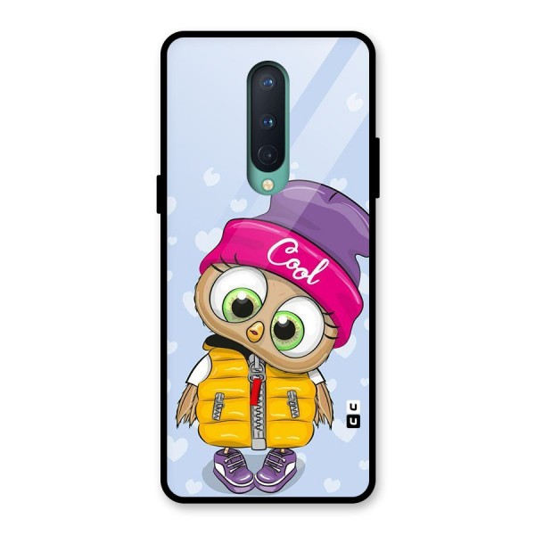 Cool Owl Glass Back Case for OnePlus 8