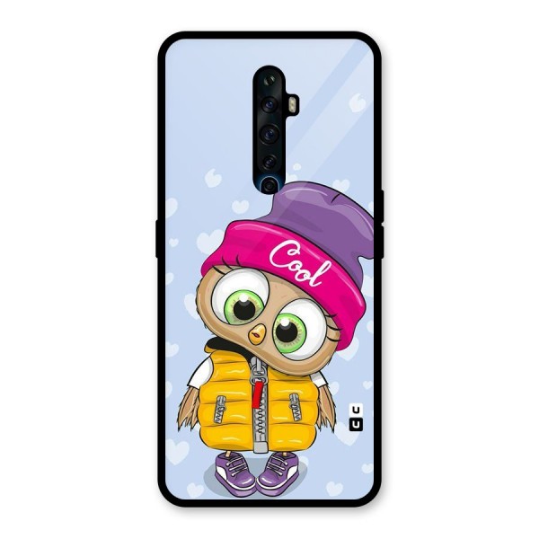 Cool Owl Glass Back Case for Oppo Reno2 Z