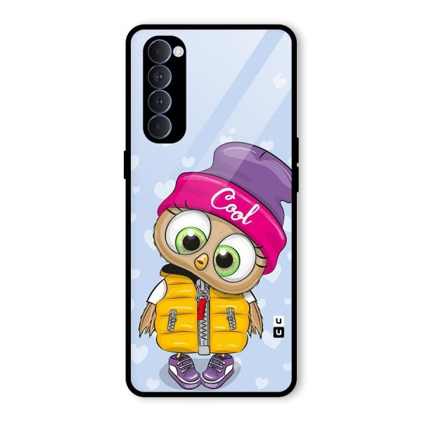 Cool Owl Glass Back Case for Oppo Reno4 Pro