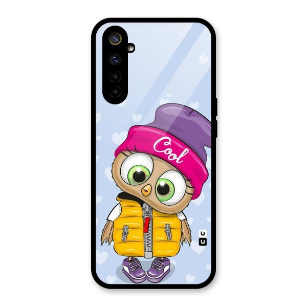 Cool Owl Glass Back Case for Realme 6i