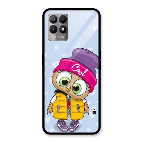 Cool Owl Glass Back Case for Realme 8i