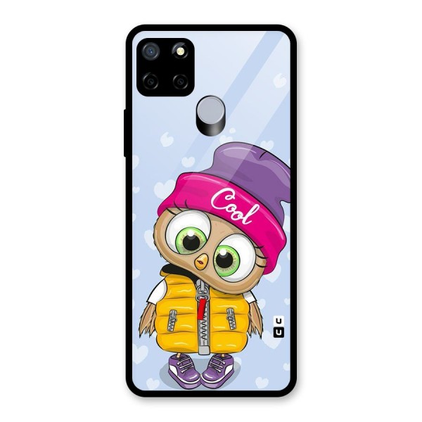 Cool Owl Glass Back Case for Realme C15