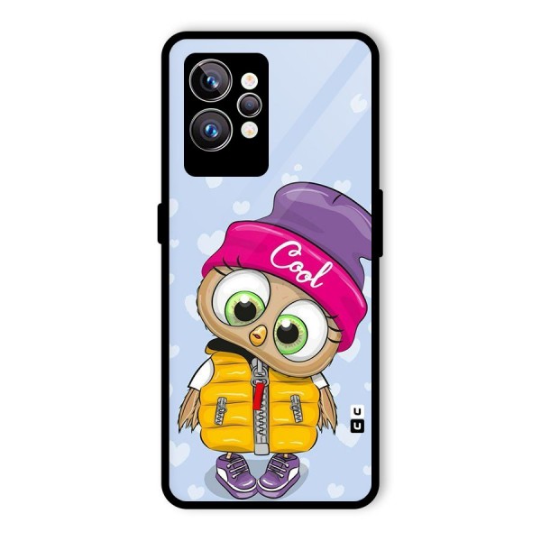 Cool Owl Glass Back Case for Realme GT2 Pro