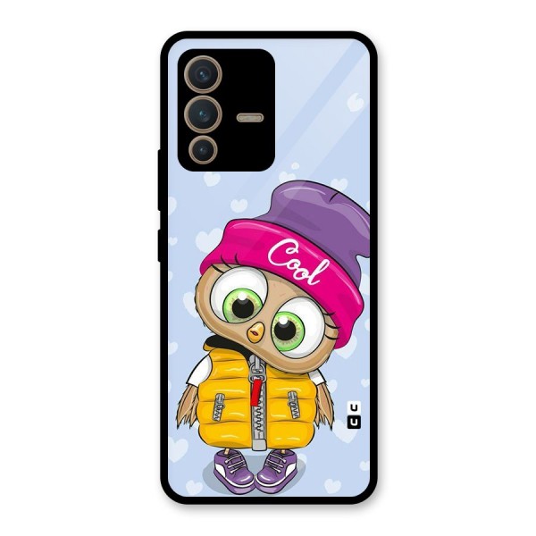 Cool Owl Glass Back Case for Vivo V23 5G