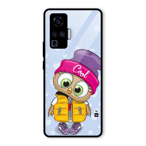 Cool Owl Glass Back Case for Vivo X50 Pro