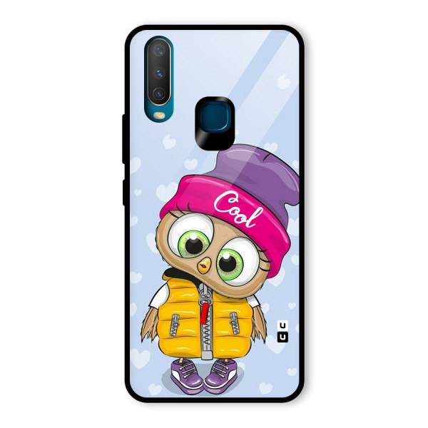 Cool Owl Glass Back Case for Vivo Y12