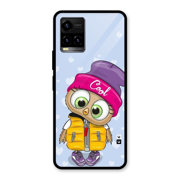 Cool Owl Glass Back Case for Vivo Y21 2021