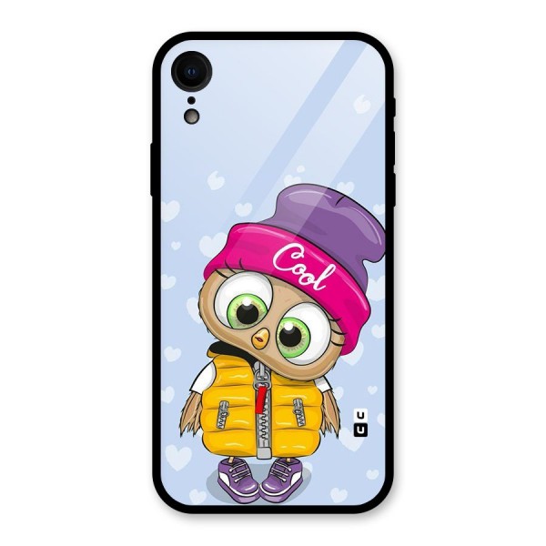 Cool Owl Glass Back Case for XR