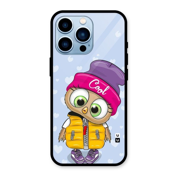 Cool Owl Glass Back Case for iPhone 13 Pro