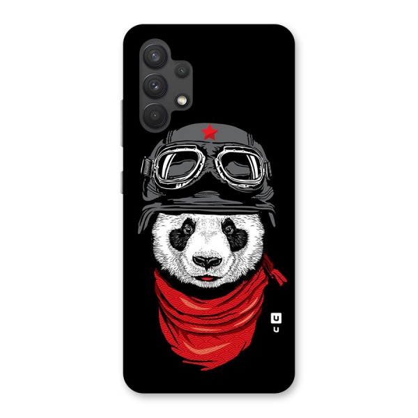 Cool Panda Soldier Art Back Case for Galaxy A32