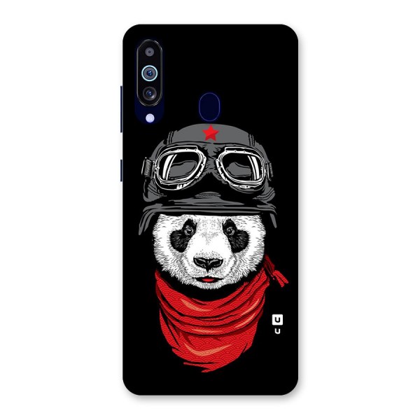 Cool Panda Soldier Art Back Case for Galaxy A60