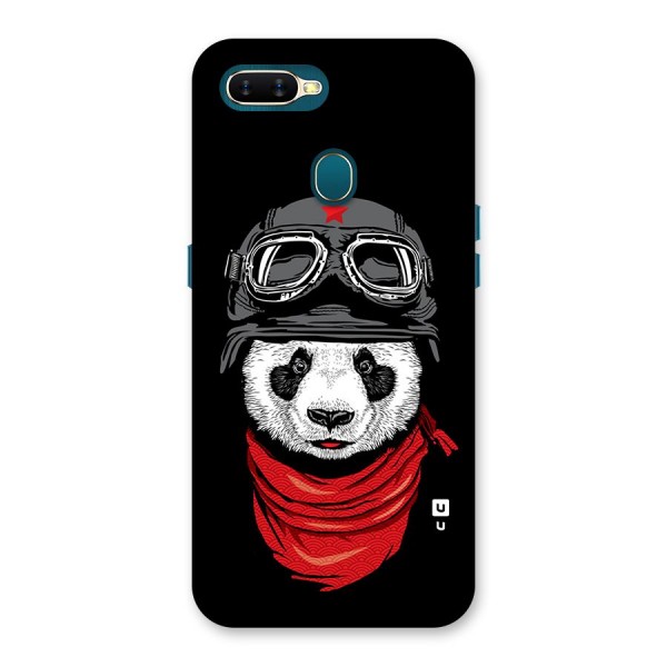 Cool Panda Soldier Art Back Case for Oppo A12