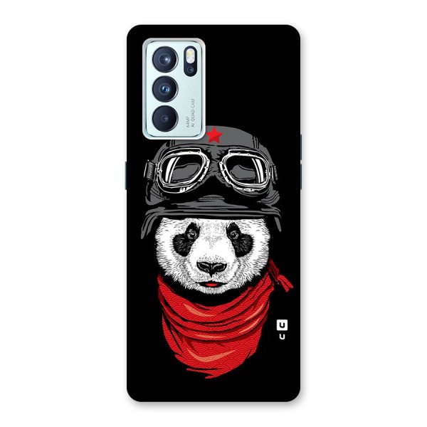 Cool Panda Soldier Art Back Case for Oppo Reno6 Pro 5G