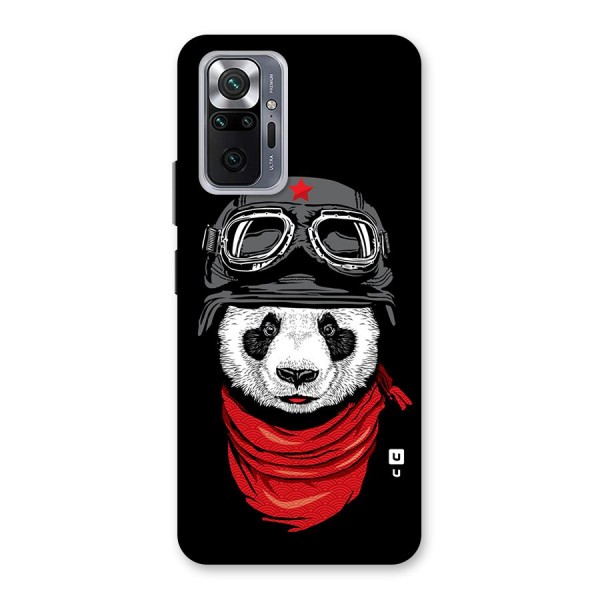 Cool Panda Soldier Art Back Case for Redmi Note 10 Pro