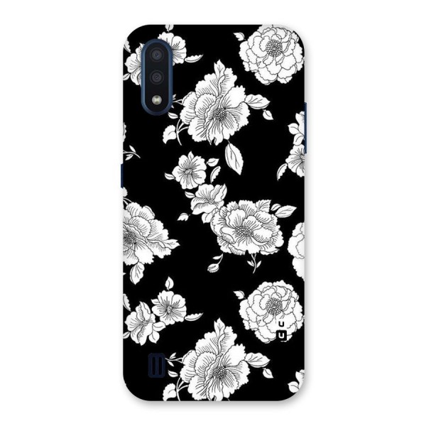 Cool Pattern Flowers Back Case for Galaxy M01