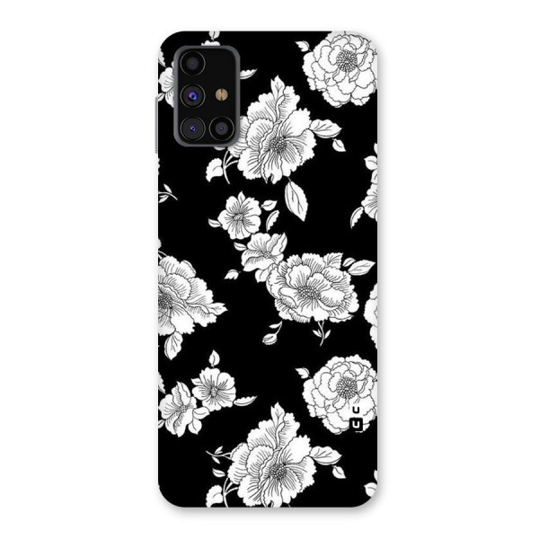 Cool Pattern Flowers Back Case for Galaxy M31s