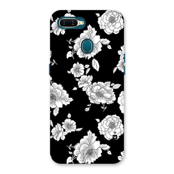 Cool Pattern Flowers Back Case for Oppo A7