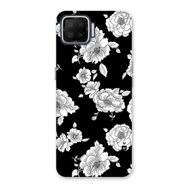 Cool Pattern Flowers Back Case for Oppo F17