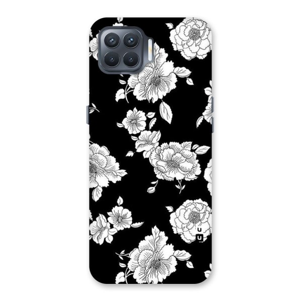 Cool Pattern Flowers Back Case for Oppo F17 Pro