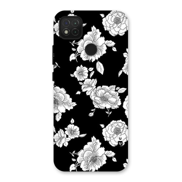 Cool Pattern Flowers Back Case for Redmi 9C