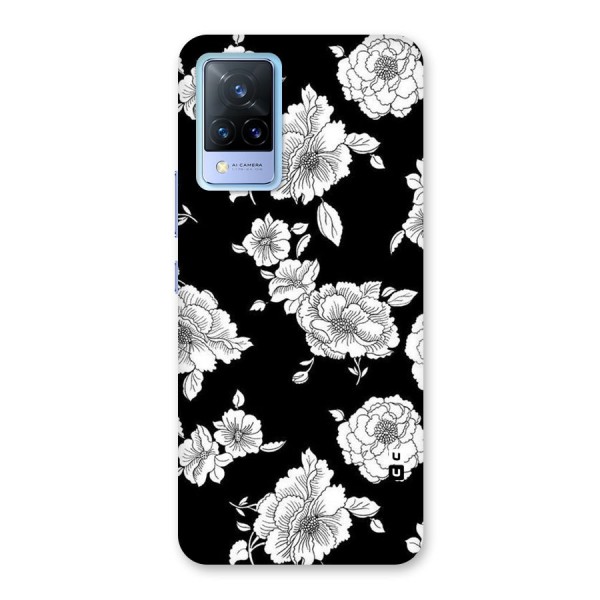 Cool Pattern Flowers Back Case for Vivo V21 5G