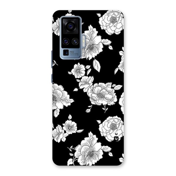 Cool Pattern Flowers Back Case for Vivo X50 Pro