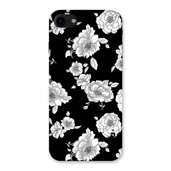 Cool Pattern Flowers Back Case for iPhone SE 2020