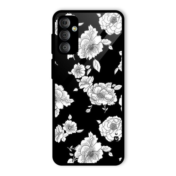 Cool Pattern Flowers Glass Back Case for Galaxy F23