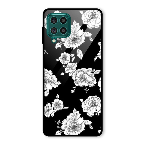 Cool Pattern Flowers Glass Back Case for Galaxy F62