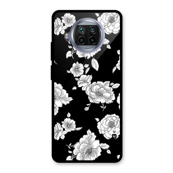 Cool Pattern Flowers Glass Back Case for Mi 10i