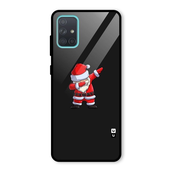 Cool Santa Dab Glass Back Case for Galaxy A71