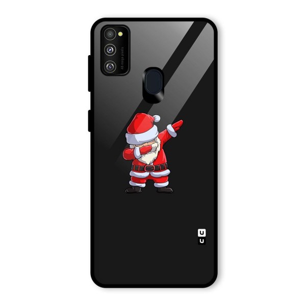 Cool Santa Dab Glass Back Case for Galaxy M21