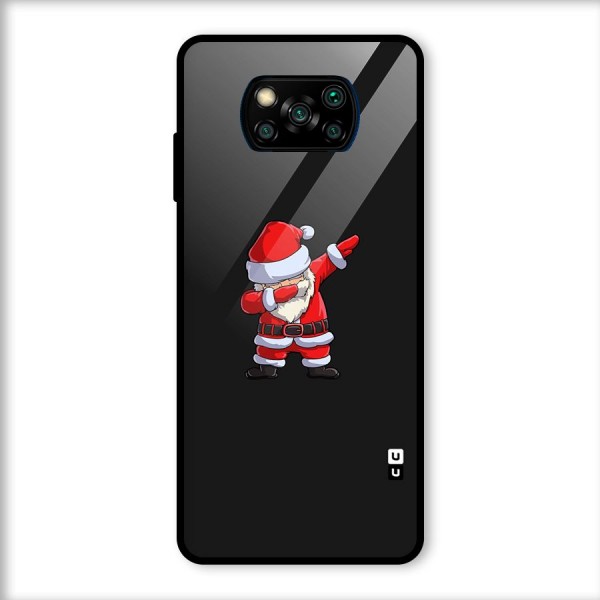 Cool Santa Dab Glass Back Case for Poco X3