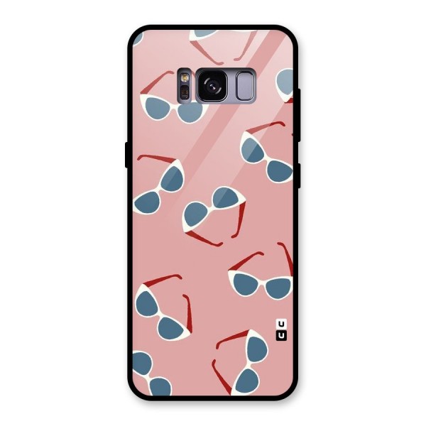 Cool Shades Pattern Glass Back Case for Galaxy S8