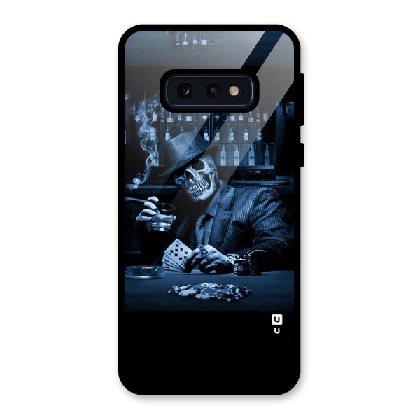 Cool Skull Cards Glass Back Case for Galaxy S10e