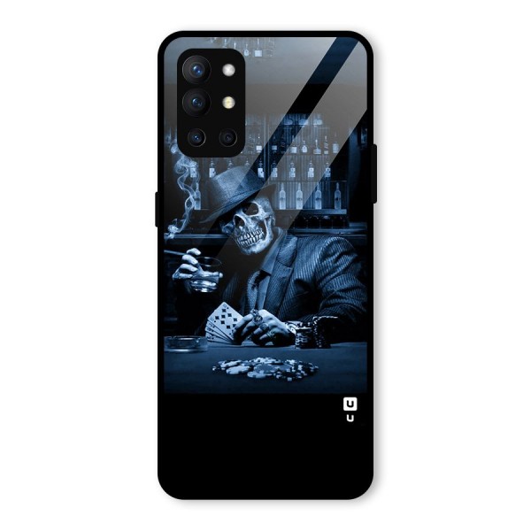 Cool Skull Cards Glass Back Case for OnePlus 9R