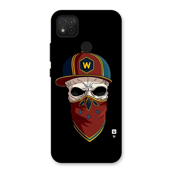 Cool Skull Mask Cap Back Case for Redmi 9C